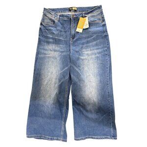 Suzanne Betro Mia Wide Leg Ankle Jeans SIZE 16 NWT